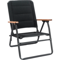 Folding Chair Matt Black Human Comfort Ocana 3D Mesh Low