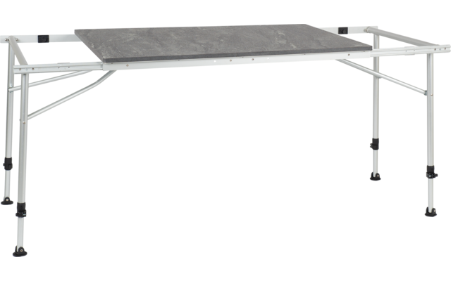 Travellife Sorrento table extensible gris foncé 100/140/180cm
