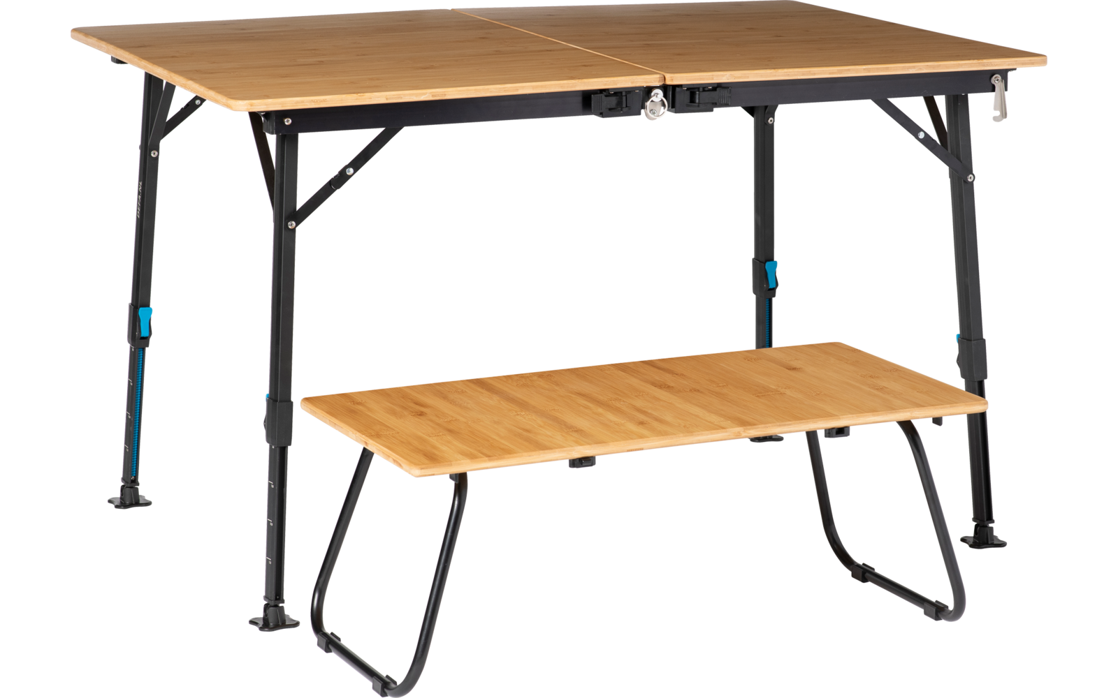 Image du produit Defa  Flex 3 in 1 Esstisch mit Bambusplatte 155x78 cm  1
