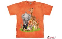 774527116 774527128 774527140 774527152 - Harlequin Howling Wolf Pups Kinder T-Shirt