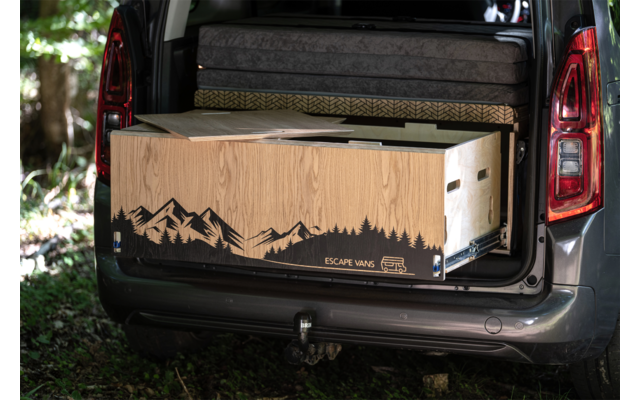 Tavolo/letto pieghevole Escape Vans Land Box M Standard