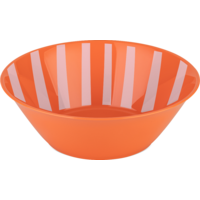 Koziol Coupe Nora Bowl M 700 ml Stripes strong coral