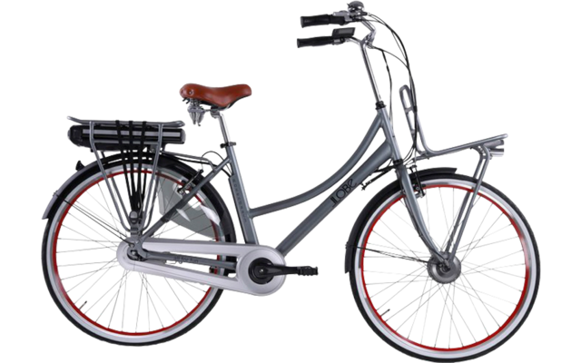 E-Bike Llobe Rosendaal 3 Lady City 28 pollici grigio 15,6 Ah