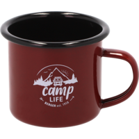 Camplife Emaille Becher 330 ml bordeaux