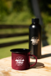 Camplife Emaille Becher 330 ml bordeaux