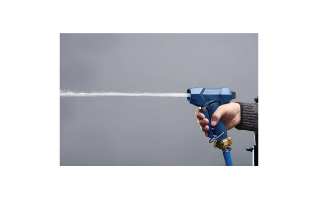 Pistola di pulizia professionale GEKA plus MS gommata con spina di collegamento blu