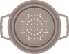 Berger Küchensieb faltbar Größe S (⌀ 18 cm) grau