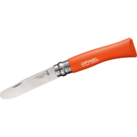 Opinel N&deg;07 zakmes voor kinderen lemmetlengte 8 cm oranje