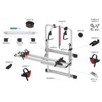 Bornier sup&eacute;rieur Fiamma adapt&eacute; au Carry Bike 200 DJ Fiat Ducato jusqu'&agrave; 06/2006 - Num&eacute;ro de pi&egrave;ce Fiamma 98656-421