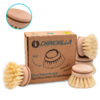 Chinchilla interchangeable wooden heads for dishwashing brush set of 4