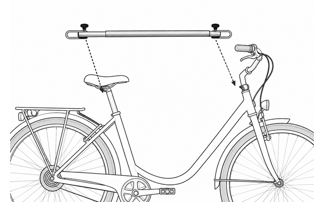 Product afbeelding Fabbri Ladies Bike Adapter Fahrradadapter f&uuml;r Fahrr&auml;der ohne Oberrohr 1
