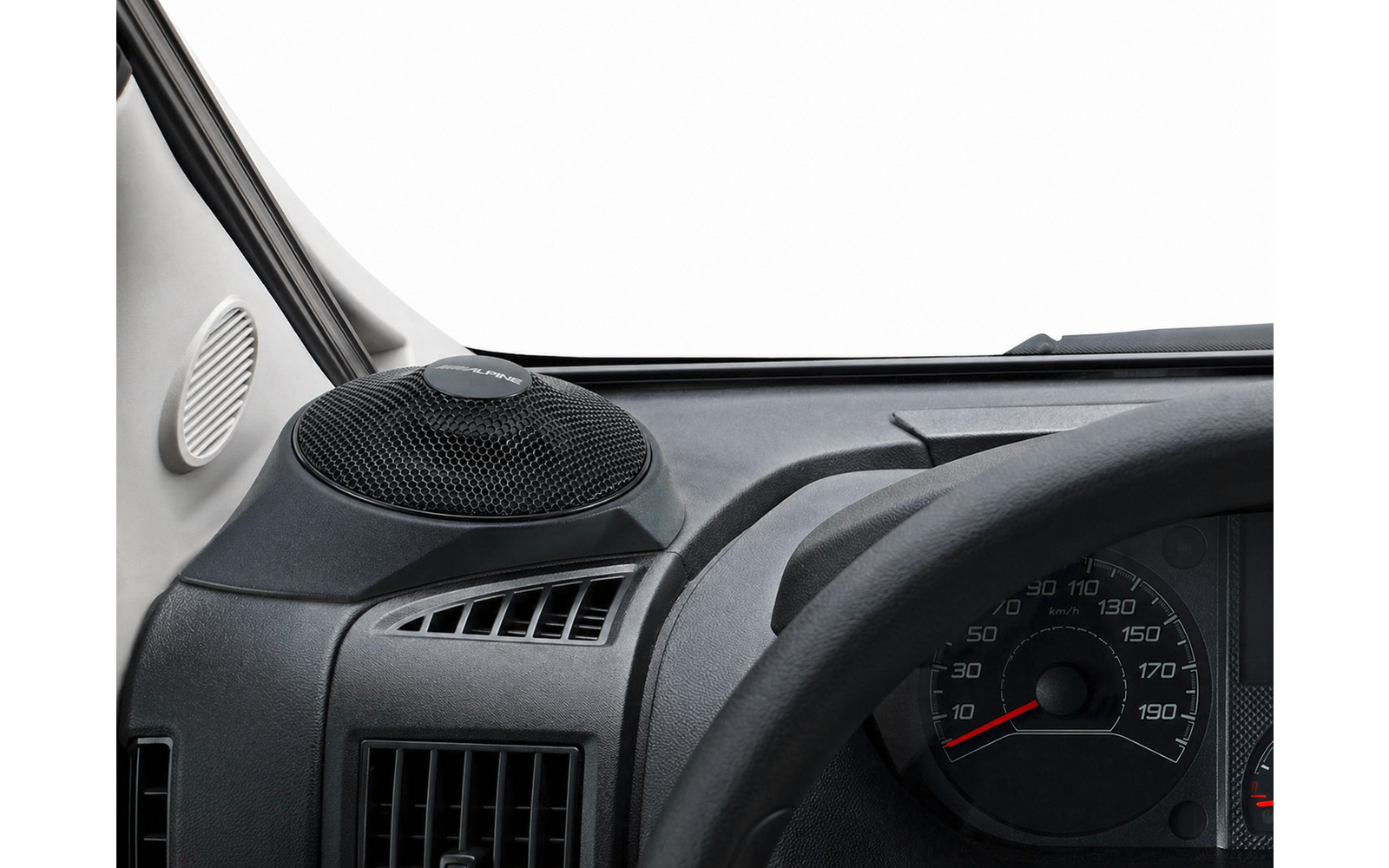 Produktbild Alpine SPC-R100-DU Breitbandlautsprecher 180 W On-Dash f&uuml;r Fiat Ducato III, Citroen Jumper II, Peugeot Boxer II & Opel Movano III 1