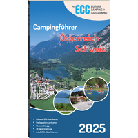 ECC Europa Camping Caravanning Campinggids Oostenrijk / Zwitserland 2025 Taal Duits