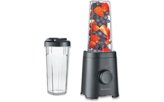 Image du produit Severin SM 3743 Smoothie Mixer 320 W mit 2 Mix & Go Bechern 600 ml 1