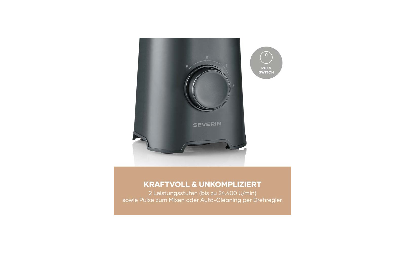 Image du produit Severin SM 3743 Smoothie Mixer 320 W mit 2 Mix & Go Bechern 600 ml 1