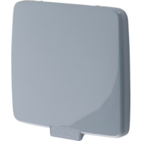 Reich Deckel f&uuml;r Versorgungsklappe mit Verst&auml;rkung Einfach gl&auml;nzend hellgrau