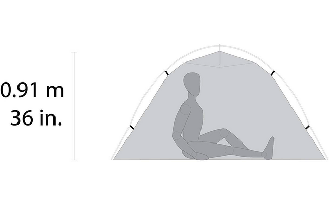 MSR Hubba NX Tent V6 Vouwtent 1 Persoon