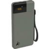 Chargeur portable gris avec affichage numérique et sangle noire