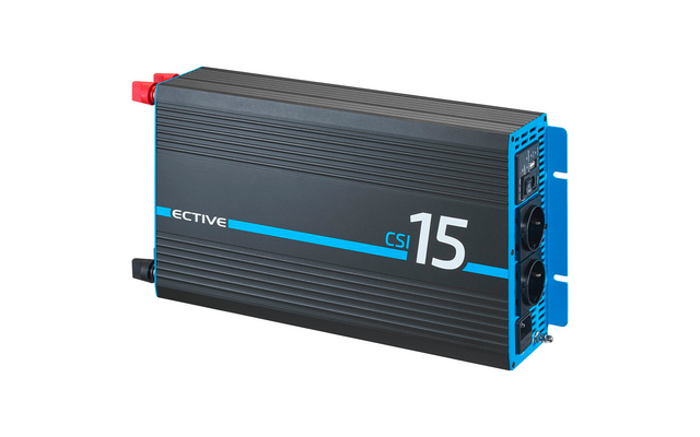 ECTIVE CSI 15 Inversor sinusoidal 1500W/12V con cargador, NVS y función SAI