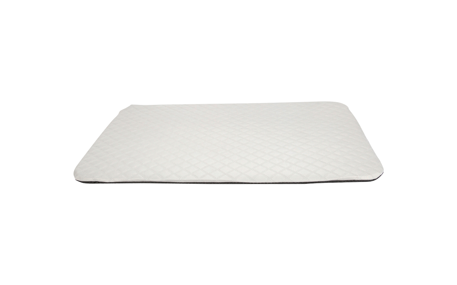 Pièce rectangulaire blanche matelassée sur fond clair