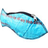 Beadbags Fish Purse azul claro