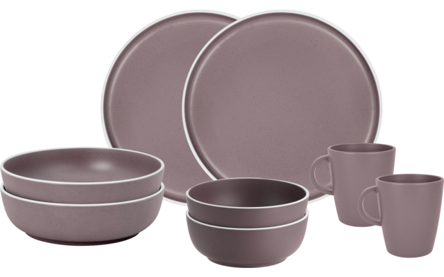 Image du produit Brunner T&ecirc;te-&agrave;-t&ecirc;te Dolomit Melamin Geschirrset Antirutsch, BPA-frei und bruchunempfindlich 8-teilig 1