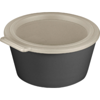 Koziol Move Box bol con tapa 700 ml nature gris ceniza