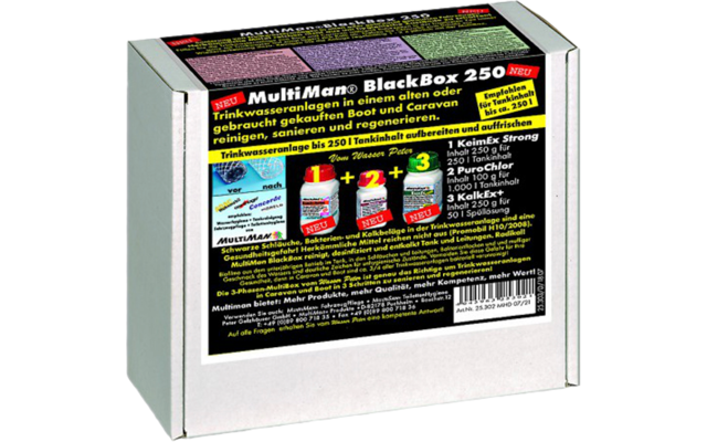 MultiMan MultiBox BlackBox 250 Nettoyage de l'eau potable