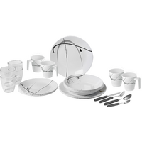 Brunner All Inclusive Melamin Serenade Geschirrset Antirutsch, BPA-frei und bruchunempfindlich 36-teilig 
