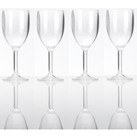 Flamefiled Weinkelche Set 4-teilig 290 ml Clear