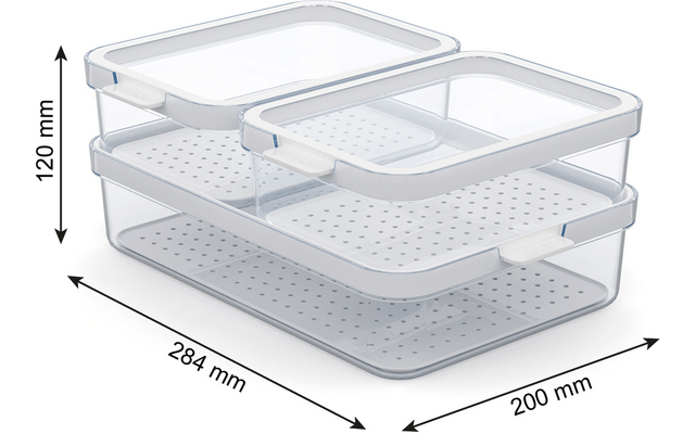 Produktbild Rotho Cauma K&uuml;hlschrankorganizer Set  1