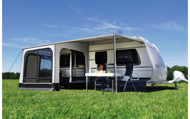 Wigo Rolli Plus Ambiente 250/CaraOne 390 Fully retracted awning tent