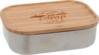 Camplife Edelstahldose mit Bambusdeckel und Gummiband 1400 ml