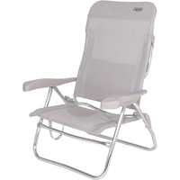 Beach Chair / Lounger Light Grey Crespo AL/223 Classic