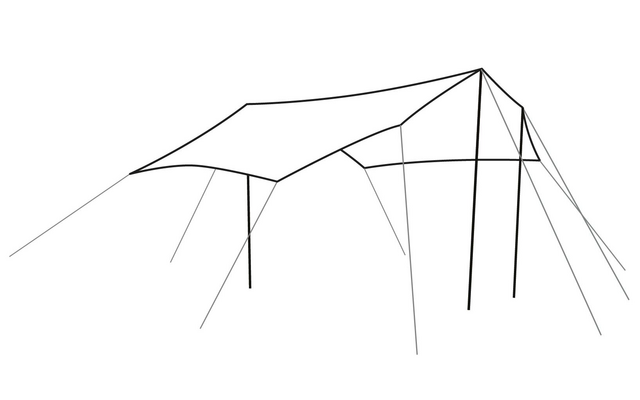 Outwell Canopy Tarp Luifel / voortent voor tent maat M
