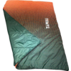 Laid-out rectangular sleeping bag with orange-to-green gradient, small gold dots and white vertical text 'TAMBU'
