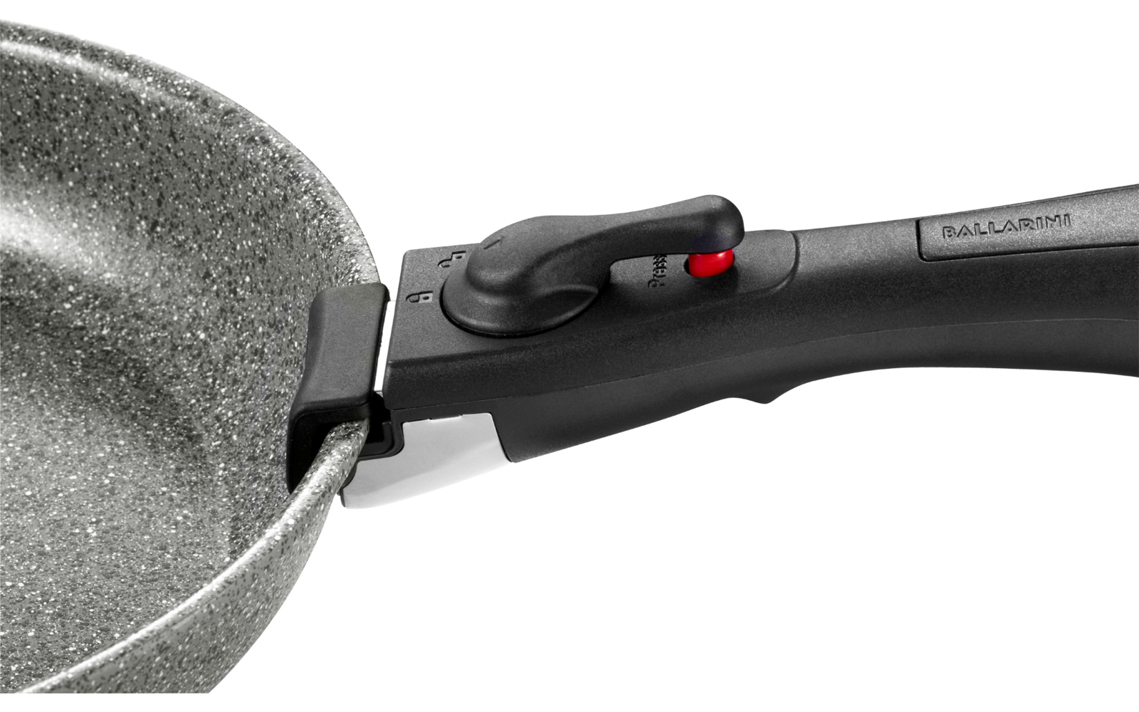 Produktbild Ballarini Torre Kunststoff Griff abnehmbar und stapelbar mit Silikonclip schwarz 1