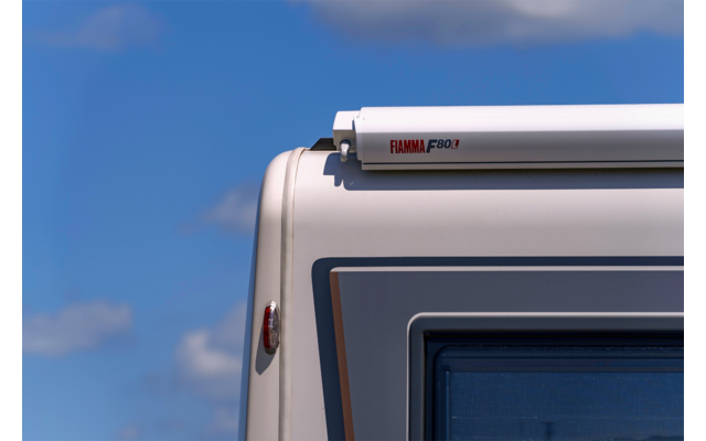 Fiamma F80L Tenda da sole in titanio con supporto da tetto 550 Blu