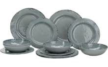 798810 - Flamefield Geschirrset Melamin 12-teilig Moondust
