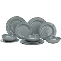 Flamefield vajilla de melamina 12 piezas Moondust