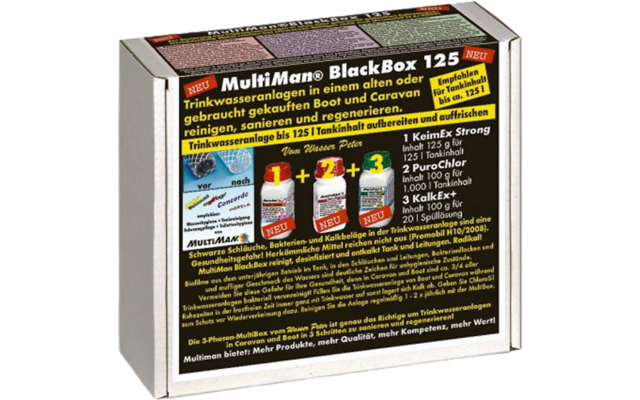 Set disinfezione acqua potabile MultiMan MultiBox BlackBox 125