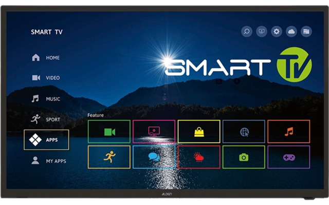 TV Led intelligente avec wifi, android DVB-T2, 24 pouces