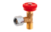 Regulating valve 90 degree union nut G 1/4 LH to G 1/4 LH-KN
