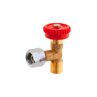 Vanne de r&eacute;gulation 90&deg; Ecrou G 1/4 LH sur G 1/4 LH-KN GOK