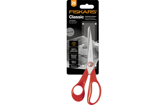 Fiskars Classic universal scissors for left-handers 21 cm