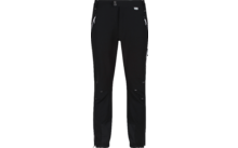 Zwarte broek met zakken en knopen op de benen