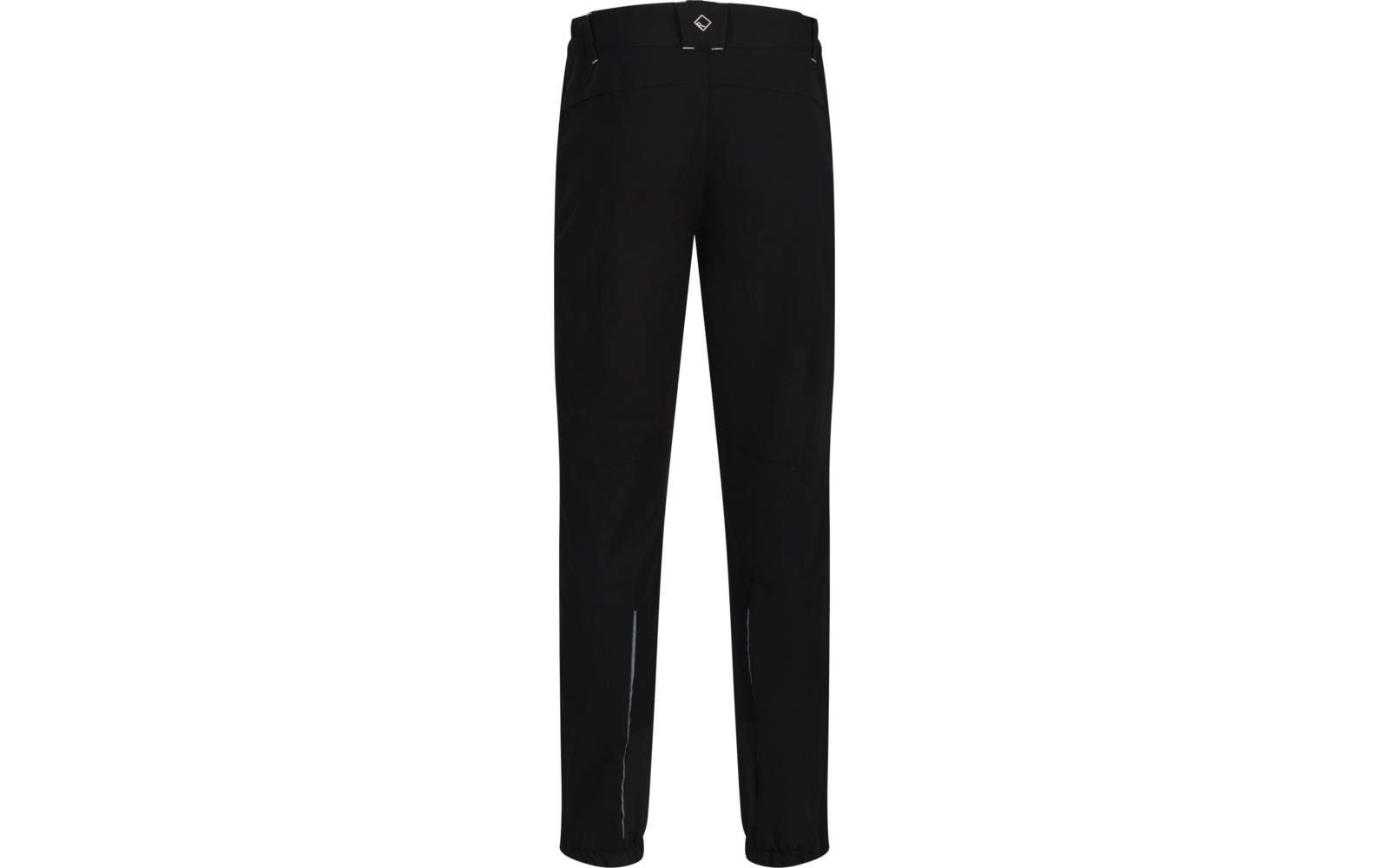 Eine schwarze Hose auf weißem Hintergrund