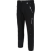 Schwarze Outdoor-Hose mit Reißverschlüssen an den Beinen