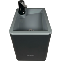 Trelino Splash Waschbecken L mobiles Waschbecken 10 Liter anthrazit 