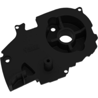 Fiamma housing lock left for awning F80L 450-600 - color Deep Black Fiamma spare part number 98673H257